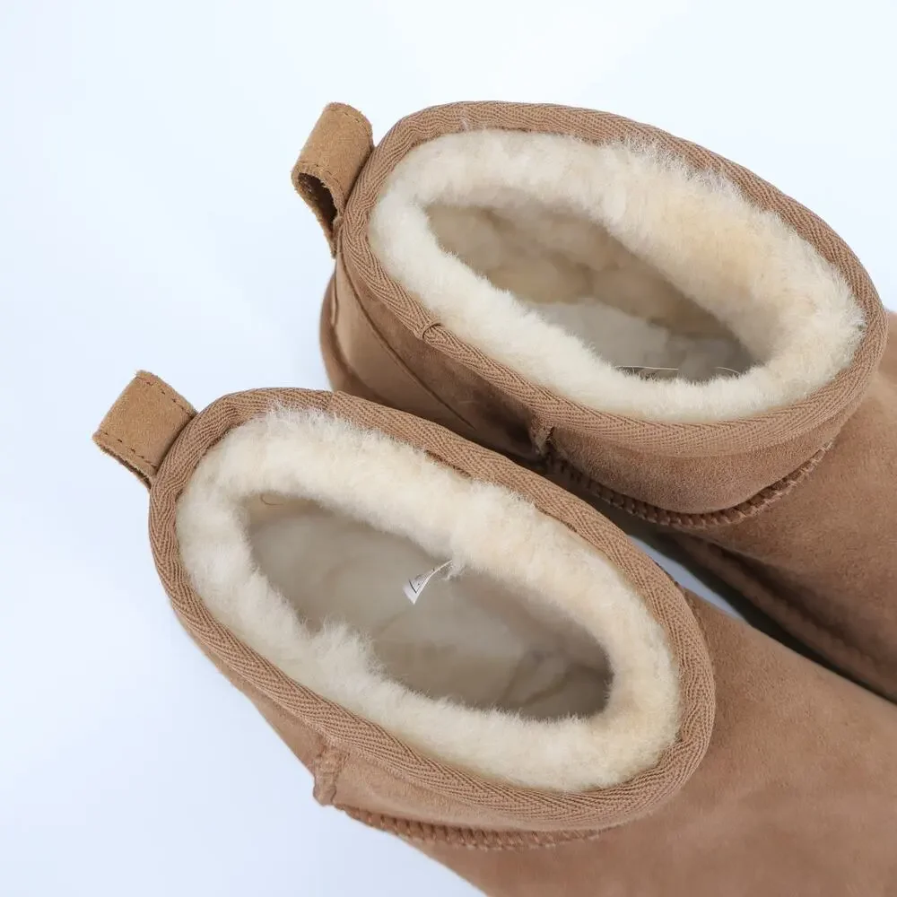 UGG Classic Ultra Mini Ankle Boot Chestnut NIB Sheepskin Winter Boot Women's 10